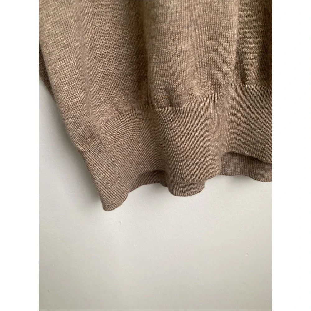 F/X Fusion Sweater Mens XXL V-Neck Pullover Brown New Cotton Blend 2XL